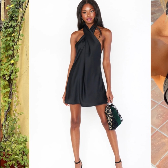 Show Me Your MuMu Dresses & Skirts - Show Me Your MuMu Black Halter Mini Dress